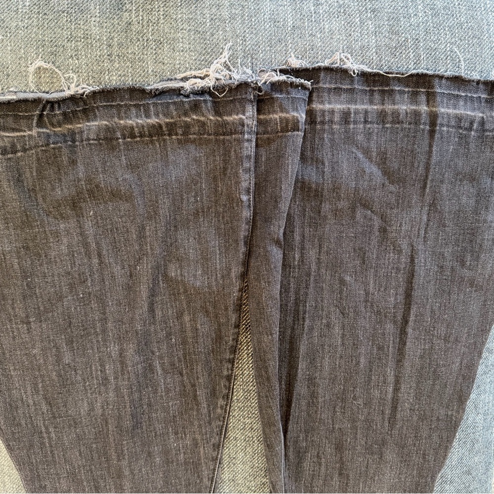 Hippie Y2K Grunge Goth Punk Gothcorp  Boho We The Free Flare Jeans 24 Button Fly - Picture 7 of 8